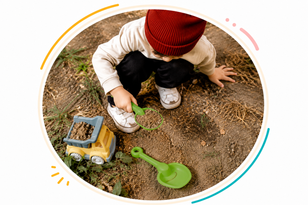 boy playing outside