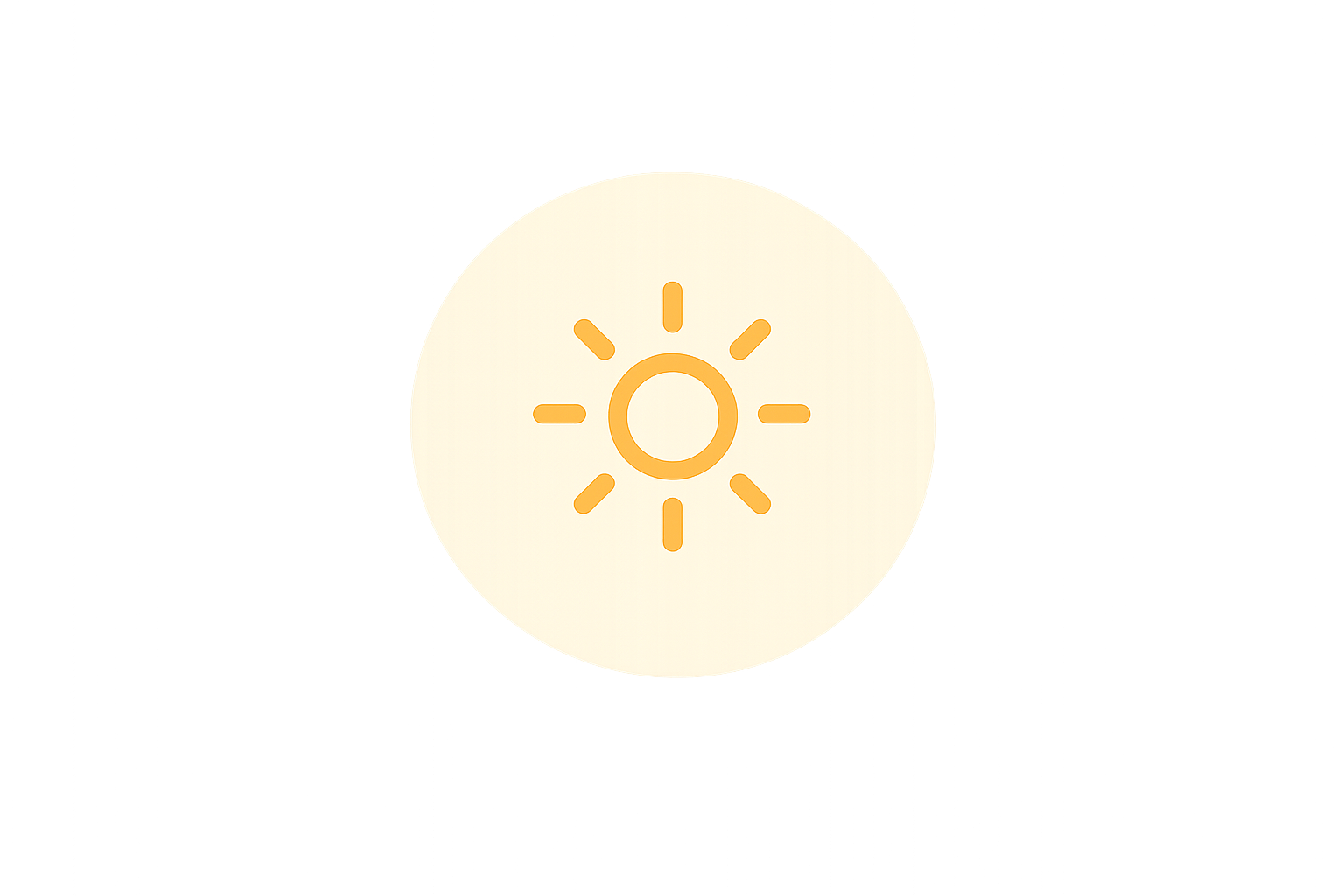 sun circle icon
